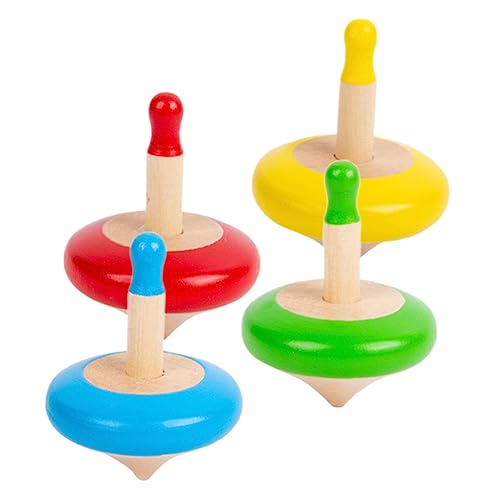 KICHOUSE 4 Stück Kleiner hölzerner Kreisel für Gyro Holzkreisel Kleiner Kreisel kleine Spielsachen KICHOUSE 4 Stück Kleiner hölzerner Kreisel für Gyro Holzkreisel Kleiner Kreisel kleine Spielsachen von KICHOUSE