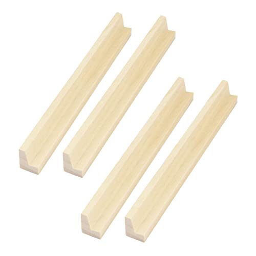 KICHOUSE 4 Stück Minotaurus-Basis buchstabenpuzzle bastelbedarf Regale für Mahjong-Fliesen automatisch Tabletts tischdeckenklammern DIY-Versorgung Dominoständer aus Holz hölzern von KICHOUSE