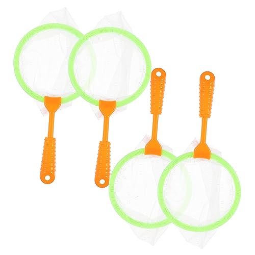 KICHOUSE 4 Stück Plastiknetzbeutel Badenetz Fänger Kindernetz Badefischernetze Fischernetz Angelausrüstung für Fischernetz für Garnelennetz Zufällige Farbe von KICHOUSE