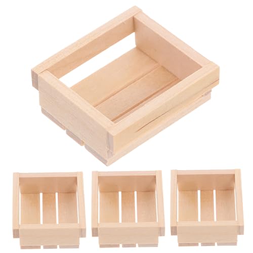 KICHOUSE 4 Stück Puppenhaus Vielseitige Miniaturkisten für DIY Innen und Außendekoration Kompakte Ordnungslösung KICHOUSE 4 Stück Puppenhaus Vielseitige Miniaturkisten für DIY Innen und Außendekoration Kompakte Ordnungslösung von KICHOUSE