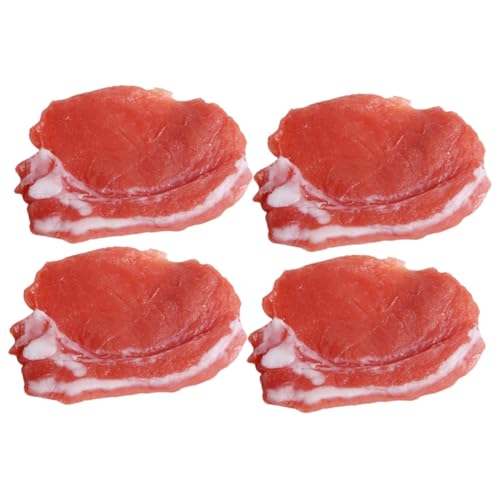 KICHOUSE 4 Stück Schweinefleischimitat Lebensmitteldekor Wurst Feinschmecker Modell Rindertalg Falsches Schweinefleisch Künstliches Fleisch Schrank Vitrine Handwerk Harz KICHOUSE 4 Stück Schweinefleischimitat Lebensmitteldekor Wurst Feinschmecker Modell Rindertalg Falsches Schweinefleisch Künstliches Fleisch Schrank Vitrine Handwerk Harz von KICHOUSE