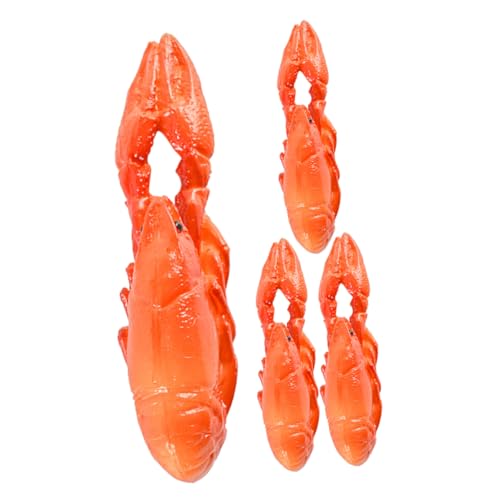 KICHOUSE 4 Stück Simulation von Tierfiguren gefälschtes Hummerspielzeug Simulation Hummer Dekoration Hummer Figur tragbares Hummerspielzeug Hummer-Modell Kinderspielzeug PVC KICHOUSE 4 Stück Simulation von Tierfiguren gefälschtes Hummerspielzeug Simulation Hummer Dekoration Hummer Figur tragbares Hummerspielzeug Hummer-Modell Kinderspielzeug PVC von KICHOUSE