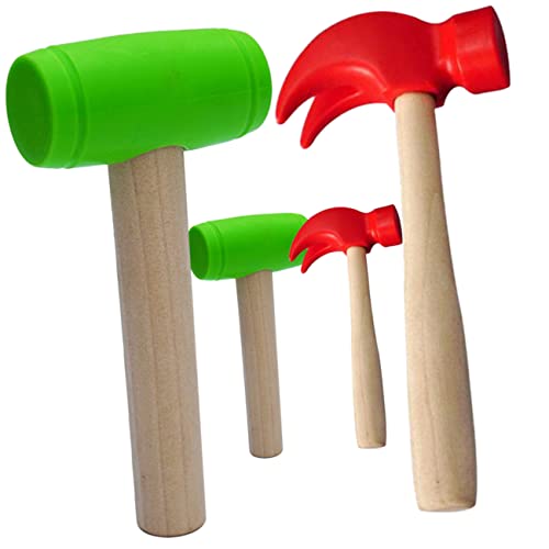 KICHOUSE 4 Stück Simulationshammerspielzeug Kleiner Hammer Simulationsspielzeug Hammer Kleiner Spielzeughammer Kinderspielzeughammer Hämmernde Spielzeuge Holz KICHOUSE 4 Stück Simulationshammerspielzeug Kleiner Hammer Simulationsspielzeug Hammer Kleiner Spielzeughammer Kinderspielzeughammer Hämmernde Spielzeuge Holz von KICHOUSE
