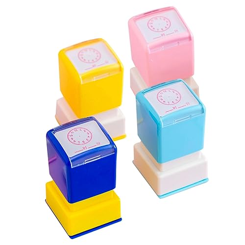 KICHOUSE 4 Stück Studieren Sie Robbenspielzeug klein Party Uhrenstempel favorisieren Nummernstempel selbstfärbender Stempel Zeitlernstempel Uhrenmusterstempel Abs KICHOUSE 4 Stück Studieren Sie Robbenspielzeug klein Party Uhrenstempel favorisieren Nummernstempel selbstfärbender Stempel Zeitlernstempel Uhrenmusterstempel Abs von KICHOUSE