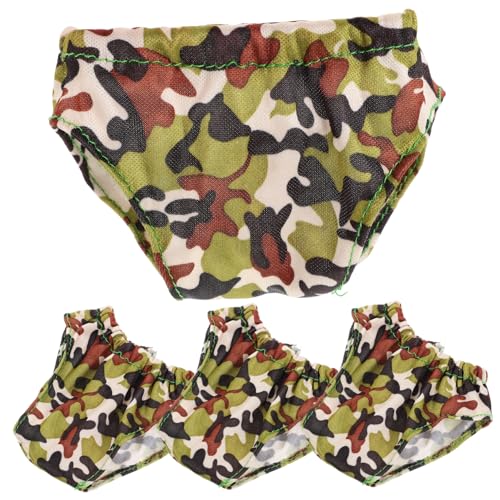 KICHOUSE 4 Stück Teiliges Puppenunterwäsche Niedliche Doll Panties Elastische Doll Unterhosen Puppenkleidung Zubehör für Spielzeugpuppen Geeignet zum Anziehen und Rollenspiel von KICHOUSE