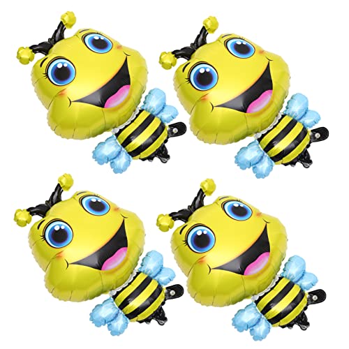 KICHOUSE 4 Stück Tierischer Ballon Ballons Mit Dschungeltieren Elefant Für Tierische Aufblasbare Ballons Partyballons Dekoration Folienballons Dame Aluminiumfolie Yellow von KICHOUSE