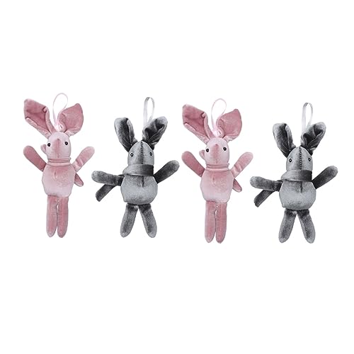 KICHOUSE 4 Stück Wunsch Kaninchen Anhänger Kaninchenspielzeug Kaninchengefüllter Kaninchenpuppe Plüschspielzeug Plüschpuppe Plüschkaninchen Kinderspielzeug PP Baumwolle KICHOUSE 4 Stück Wunsch Kaninchen Anhänger Kaninchenspielzeug Kaninchengefüllter Kaninchenpuppe Plüschspielzeug Plüschpuppe Plüschkaninchen Kinderspielzeug PP Baumwolle von KICHOUSE