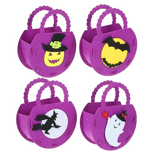 KICHOUSE 4 Stücke Halloween Party Favors Candy Behandeln Taschen Handgemachte Süßigkeiten Verpackung Party Versorgung Leichte von KICHOUSE