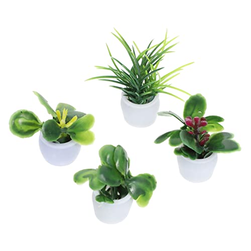 KICHOUSE Topf Mini Pflanze Ornamente 4 Stücke Bonsai Verzierungen Für Dekorationen Wohnkultur von KICHOUSE