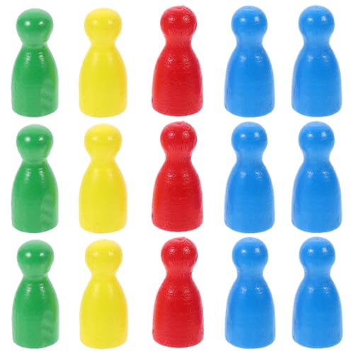 KICHOUSE 40 Stück Teiliges Holzschachfiguren Kleine Schachfiguren für Brettspiele Ersatzteile für Schachspiele Lernspielzeug für Erwachsene Farben Rot Gelb Blau Grün KICHOUSE 40 Stück Teiliges Holzschachfiguren Kleine Schachfiguren für Brettspiele Ersatzteile für Schachspiele Lernspielzeug für Erwachsene Farben Rot Gelb Blau Grün von KICHOUSE