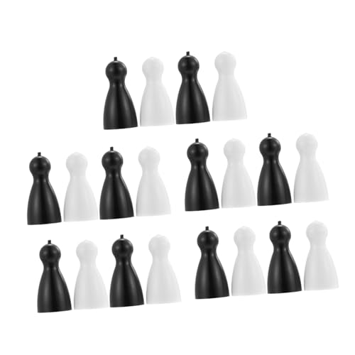 KICHOUSE 40 Stücke Stücke Kunststoff Menschlichen Geformt Schachfigur Spiel Bauern Menschlichen Form Brettspiel Schachfigur Pädagogisches von KICHOUSE