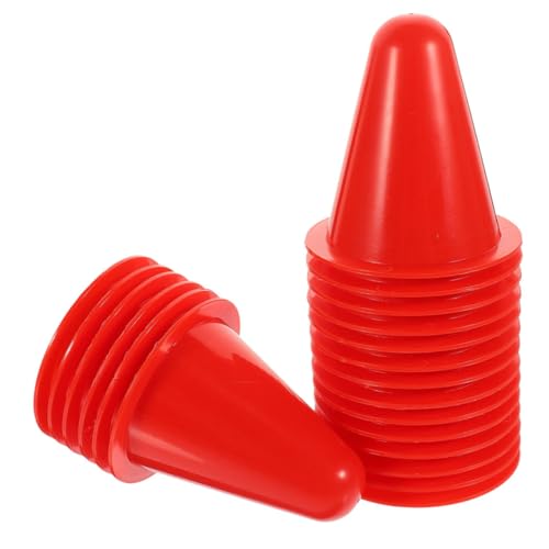 KICHOUSE 40Stücke Rollschuhkegel Sportmarker für Rollschuhtraining Stabile Kunststoffmarkierungen für Fußball Basketball und Partyspiele Leicht und Stapelbar KICHOUSE 40Stücke Rollschuhkegel Sportmarker für Rollschuhtraining Stabile Kunststoffmarkierungen für Fußball Basketball und Partyspiele Leicht und Stapelbar von KICHOUSE