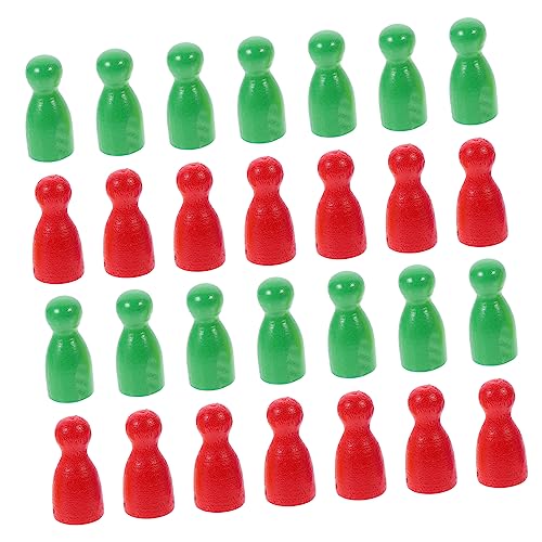 KICHOUSE 48 Stück Stück Schachfiguren Aus Holz Brettspielzubehör Brettspiele Bauern Spielset-zubehör Tischzubehör Spielmarke Zähler Für Spiele Token Für Brettspiele von KICHOUSE