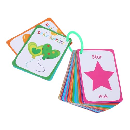 KICHOUSE 49 Stück Lernkarten für Kleinkinder Sensorische Formen Karten Geometrische Figuren Pädagogisches Spielzeug für Vorschulkinder Kognitive Entwicklung von KICHOUSE