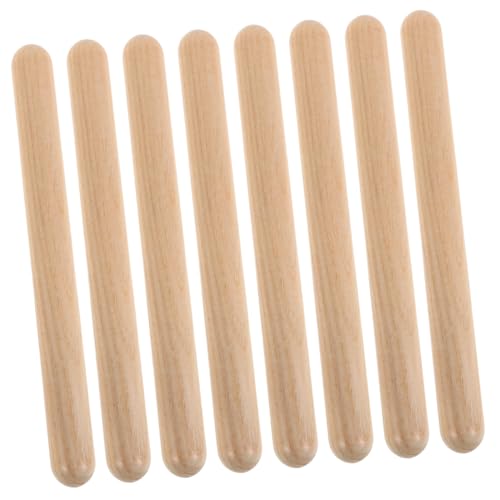 KICHOUSE 4Paare Holz Rhythmus Sticks für Orff Percussion Instrumente zur Musikalischen Früherziehung für Interaktive Klassenzimmeraktivitäten des Musikalischen KICHOUSE 4Paare Holz Rhythmus Sticks für Orff Percussion Instrumente zur Musikalischen Früherziehung für Interaktive Klassenzimmeraktivitäten des Musikalischen von KICHOUSE