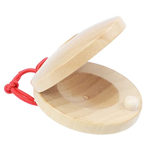 KICHOUSE 4Stücke Kastagnetten Musikalisches Percussion für Jungen Sicheres und Lustiges Instrument zur Rhythmusentwicklung und Selbstvertrauen Stärken von KICHOUSE
