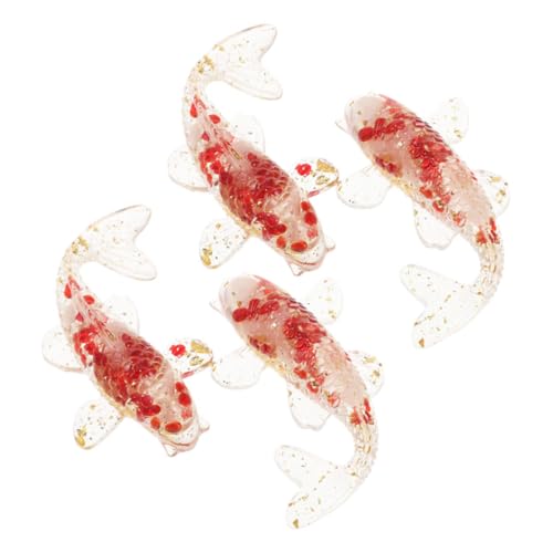 KICHOUSE 4Stücke Kristall Fisch Figuren Realistische Aquarium Dekoration Elegante Kristallfisch Ornamente Für Tischdeko Glücksbringer KICHOUSE 4Stücke Kristall Fisch Figuren Realistische Aquarium Dekoration Elegante Kristallfisch Ornamente Für Tischdeko Glücksbringer von KICHOUSE