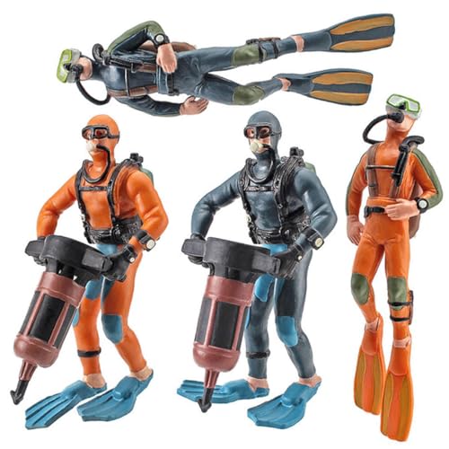 KICHOUSE 4Stücke Taucher Figuren Für Aquarien Unterwasser Dekoration Taucher Ornamente Für Sandlandschaften Und Tischgestaltungen KICHOUSE 4Stücke Taucher Figuren Für Aquarien Unterwasser Dekoration Taucher Ornamente Für Sandlandschaften Und Tischgestaltungen von KICHOUSE