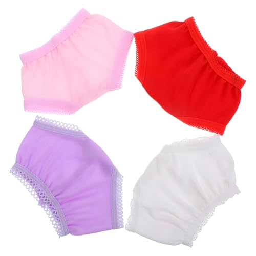 KICHOUSE 4Stücke Teiliges Puppenhöschen Puppenzubehör für Puppen Unterwäsche und Zufälliger Stil für Fantasievolles und von KICHOUSE
