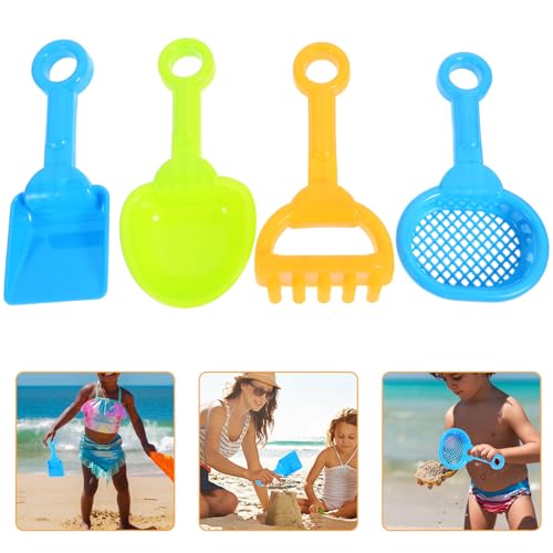 KICHOUSE 4Stücke Teiliges Tragbares Strandspielzeug für Resistent gegen Verschleiß für Sandkasten und Strandaktivitäten Zufälligen Farben Erhältlich Leicht und Handlich von KICHOUSE