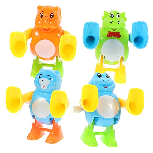KICHOUSE 4Stücke Teiliges Tragbares Uhrwerksspielzeug Für Cartoon Wind Up Tiere Für Kleinkinder Dekoratives Kreativität Für Partys von KICHOUSE