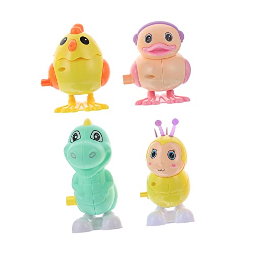KICHOUSE 4Stücke Tierisches Aufziehspielzeug Für Teiliges Uhrwerkspielzeug Mit Bunten Tieren Küken Ente Biene Dinosaurier Aus Umweltfreundlichem Material Sicheres Und Stabiles KICHOUSE 4Stücke Tierisches Aufziehspielzeug Für Teiliges Uhrwerkspielzeug Mit Bunten Tieren Küken Ente Biene Dinosaurier Aus Umweltfreundlichem Material Sicheres Und Stabiles von KICHOUSE