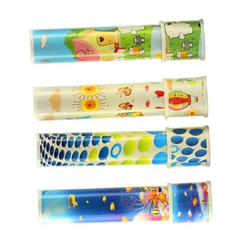 KICHOUSE 4pcs Kinder Bildungspulting Cartoon Kaleidoskop Playthings (zufallsmuster) von KICHOUSE