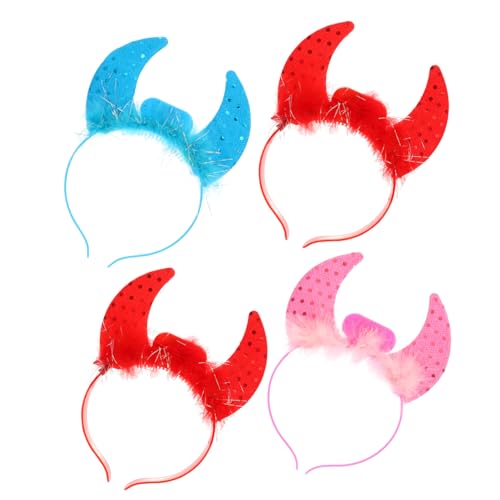 KICHOUSE 4pcs Ochsenhorn -stirnband Halloween Party Federhorn Stirnband Foto Requisiten KICHOUSE 4pcs Ochsenhorn -stirnband Halloween Party Federhorn Stirnband Foto Requisiten von KICHOUSE