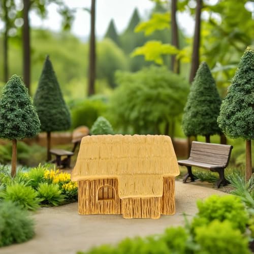 KICHOUSE 5 Stück Mini-Hausfiguren: Feengarten-Dorfhütte, Cottage-Ornamente, Mikro-Landschaftszubehör für Bonsai, Sukkulenten, Pflanzen, Terrarien, Blumentopf-Display KICHOUSE 5 Stück Mini-Hausfiguren: Feengarten-Dorfhütte, Cottage-Ornamente, Mikro-Landschaftszubehör für Bonsai, Sukkulenten, Pflanzen, Terrarien, Blumentopf-Display von KICHOUSE