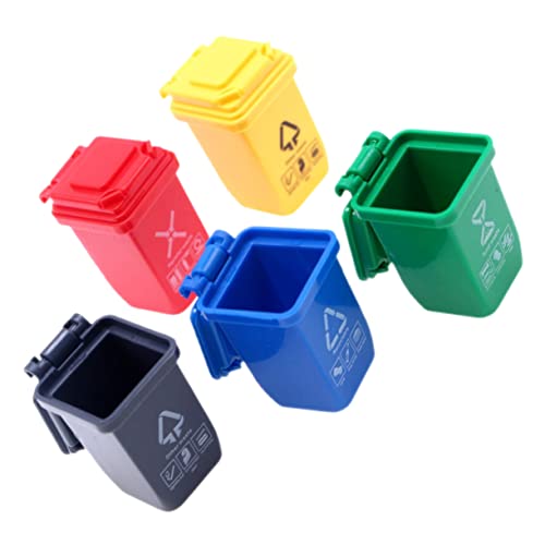 KICHOUSE 5pcs Miniatur Puppe Sortierung Mülleimer Realistische Mini Abfall Bin Für Landschaft Modell KICHOUSE 5pcs Miniatur Puppe Sortierung Mülleimer Realistische Mini Abfall Bin Für Landschaft Modell von KICHOUSE