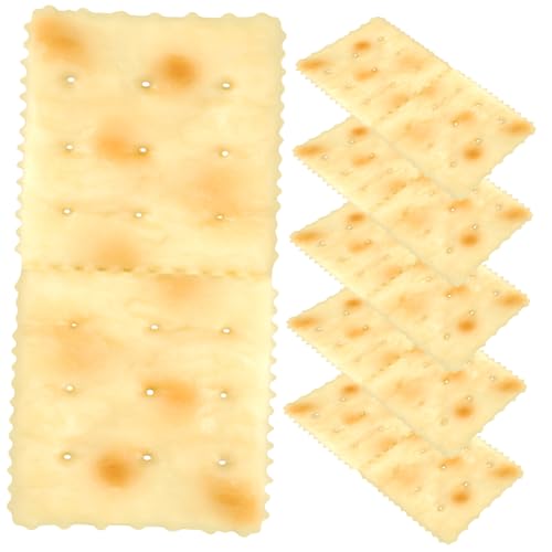 KICHOUSE 5 Stück Nachgemachte Soda-Cracker Food-Dessert-Modell Gefälschtes Essen Gefälschte Torte Kind Spielt Kekse Gefälschter Keks Künstliches Lebensmittelmodell Baguettepfanne PVC KICHOUSE 5 Stück Nachgemachte Soda-Cracker Food-Dessert-Modell Gefälschtes Essen Gefälschte Torte Kind Spielt Kekse Gefälschter Keks Künstliches Lebensmittelmodell Baguettepfanne PVC von KICHOUSE
