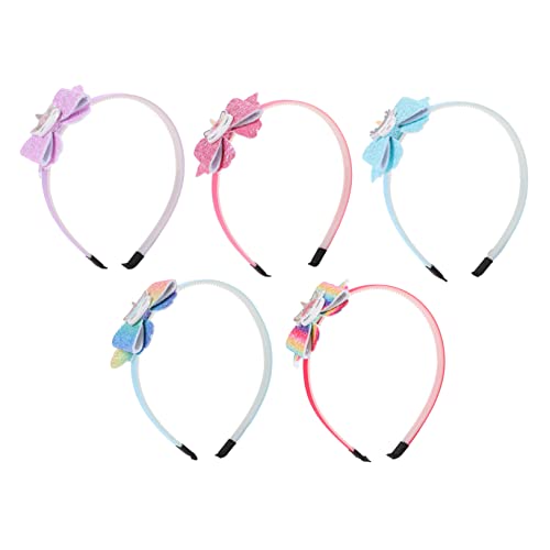KICHOUSE 5 Stück Schleife Stirnband kinderkosmetik ' party decorations Kinderhaaraccessoires für Mädchen Einhorn-Stirnband- Einhornschleifenhaardekore kreative Haarreifen KICHOUSE 5 Stück Schleife Stirnband kinderkosmetik ' party decorations Kinderhaaraccessoires für Mädchen Einhorn-Stirnband- Einhornschleifenhaardekore kreative Haarreifen von KICHOUSE