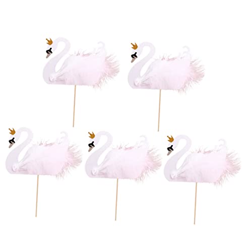 KICHOUSE 5 Stück Schwanenkuchendekoration Dekorationen thematisiert Rosa Hochzeit Cupcake -Topper Schwan Dekoration Schwan Figur Schwanenkopf Luau-Cupcake-Topper Papier KICHOUSE 5 Stück Schwanenkuchendekoration Dekorationen thematisiert Rosa Hochzeit Cupcake -Topper Schwan Dekoration Schwan Figur Schwanenkopf Luau-Cupcake-Topper Papier von KICHOUSE