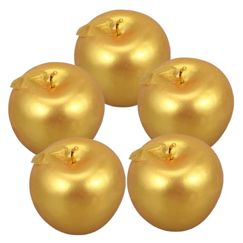 KICHOUSE 5 Stück Simulationsfruchtmodell Dekorationen dekoratives Modell klein Schaum künstliche früchte Kunststoff Apfel Modell Küchenfruchtmodell künstliche äpfel Poly-Drache Golden KICHOUSE 5 Stück Simulationsfruchtmodell Dekorationen dekoratives Modell klein Schaum künstliche früchte Kunststoff Apfel Modell Küchenfruchtmodell künstliche äpfel Poly-Drache Golden von KICHOUSE