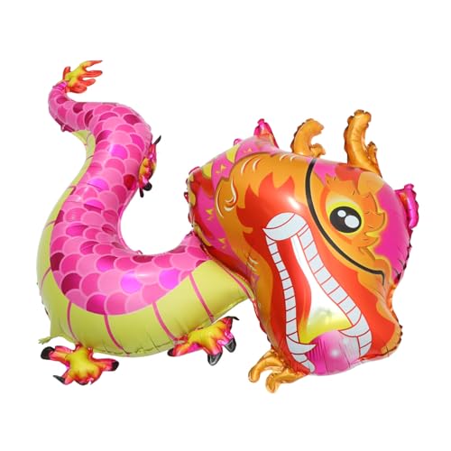 KICHOUSE 5 Stück Teiliges Chinesisches Neujahrs Drachen Folienballon Jumbo Partydeko mit Langlebigem Aluminiumfolie Material Einfach Aufzublasen Vielseitig Einsetzbar für Geburtstage KICHOUSE 5 Stück Teiliges Chinesisches Neujahrs Drachen Folienballon Jumbo Partydeko mit Langlebigem Aluminiumfolie Material Einfach Aufzublasen Vielseitig Einsetzbar für Geburtstage von KICHOUSE