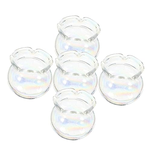 KICHOUSE 5 Stück Teiliges Miniatur Fischglas aus Realistisches Mini Aquarium Modell Leichtes Puppenhaus Deko Zubehör für Miniaturgärten und DIY Landschaften für Kleine Wohnszenen KICHOUSE 5 Stück Teiliges Miniatur Fischglas aus Realistisches Mini Aquarium Modell Leichtes Puppenhaus Deko Zubehör für Miniaturgärten und DIY Landschaften für Kleine Wohnszenen von KICHOUSE