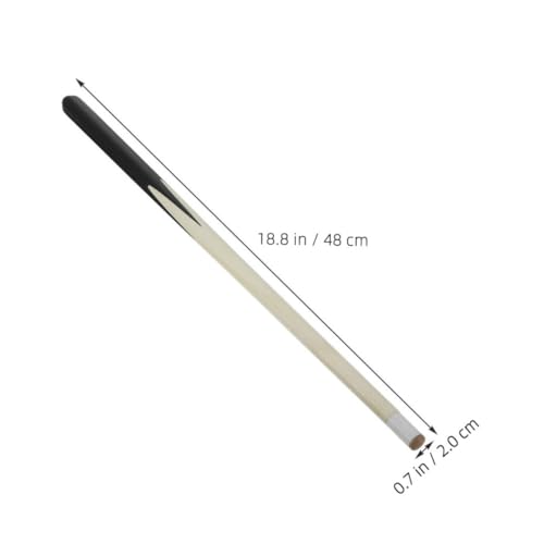 KICHOUSE 5 Stück Teiliges Pool Queue Set aus Holz Kurze Mini Billard Queue Sticks Kompakt und Tragbar für Tischbillardspiele Fördert Geschicklichkeit und Koordination bei Kindern von KICHOUSE