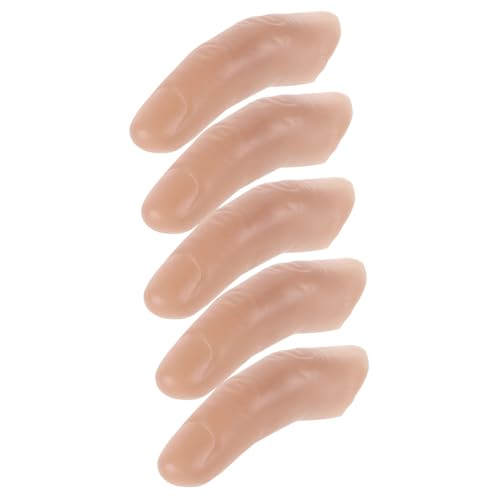 KICHOUSE 5 Stück Teiliges Set Falsche Finger Realistische Zaubertrick Requisiten für Cosplay Theater und Halloween Dekoration Hochwertige Fingerprothesen für Vielseitige Anwendungen KICHOUSE 5 Stück Teiliges Set Falsche Finger Realistische Zaubertrick Requisiten für Cosplay Theater und Halloween Dekoration Hochwertige Fingerprothesen für Vielseitige Anwendungen von KICHOUSE
