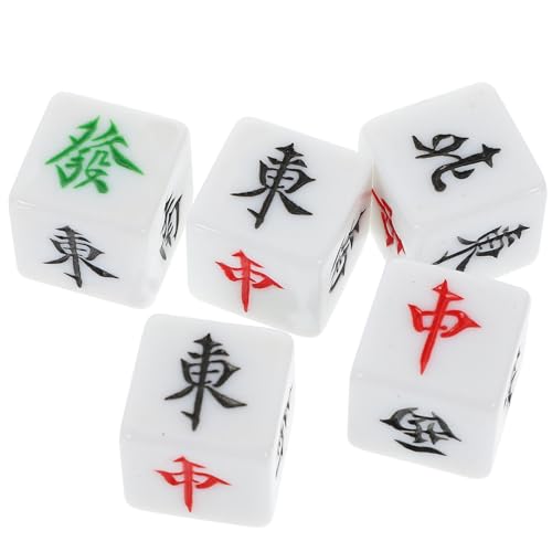 KICHOUSE 5 Stück Würfelspielspielzeug Mahjong-Spiel Mahjong-Würfel Acryl-Spielrequisite Acryl-Würfel-Requisite kleine Würfel große Würfel Partyspielwürfel Spieleprop KICHOUSE 5 Stück Würfelspielspielzeug Mahjong-Spiel Mahjong-Würfel Acryl-Spielrequisite Acryl-Würfel-Requisite kleine Würfel große Würfel Partyspielwürfel Spieleprop von KICHOUSE