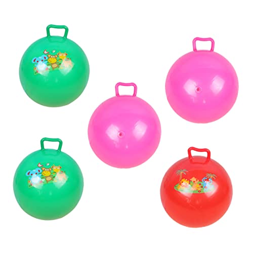 KICHOUSE 5 Stück den Ball klopfen kinderspiele Spiele Spielzeugball für Sprungball auf hüpfenden Spielzeugen reiten hüpfen mit dem Ball Springender Ball für PVC von KICHOUSE