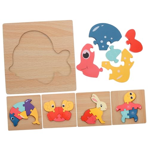 KICHOUSE 5 Teiliges Kognitives Für Die Früherziehung Kinderpuzzles Kinderspielzeug Puzzles Für Kleinkinder Kleinkind Puzzlespielzeug Für Kleinkinder Puzzlespielzeug von KICHOUSE