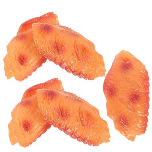 KICHOUSE 5 Teiliges Simulations Lebensmittelmodell Simuliertes Hühnerflügelmodell Hühnerflügel Realistisches Modell Rohes Huhn Künstliches Lebensmittelmodell Simuliertes KICHOUSE 5 Teiliges Simulations Lebensmittelmodell Simuliertes Hühnerflügelmodell Hühnerflügel Realistisches Modell Rohes Huhn Künstliches Lebensmittelmodell Simuliertes von KICHOUSE