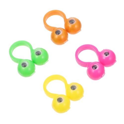 KICHOUSE 50 Stück Augenring Fingeraugenpuppe Augenfinger Fingerpuppe Augen Fingerspielzeug Auge Fingerpuppe Augen Fingerpuppen Lustige Fingerpuppen Plastik von KICHOUSE