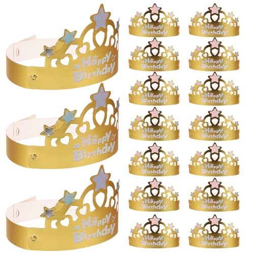 KICHOUSE 50 Stück Goldene Geburtstagsmütze Haustiermütze Großpackung Mit Krempe Babykrone Zweite Wiederverwendbare Kinderhälfte Erste Krone Hut Sombrero Partyhut Mini Mädchen KICHOUSE 50 Stück Goldene Geburtstagsmütze Haustiermütze Großpackung Mit Krempe Babykrone Zweite Wiederverwendbare Kinderhälfte Erste Krone Hut Sombrero Partyhut Mini Mädchen von KICHOUSE