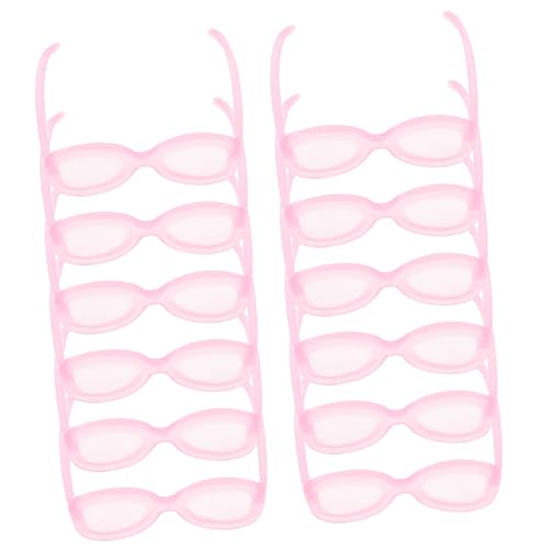 KICHOUSE 50 Stück Mini Puppenhaus Sonnenbrillen Bunte DIY Kunststoffbrillen für Puppen Accessoires für Kreative Projekte und Dekorative Zwecke von KICHOUSE