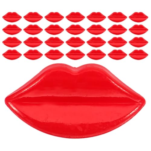 KICHOUSE 50 Stück Teiliges Puppen Lippen Dekoration und Mundteile DIY Buttons für Kleidung Vielseitige Accessoires für Puppenherstellung und Bekleidungsverschönerung von KICHOUSE