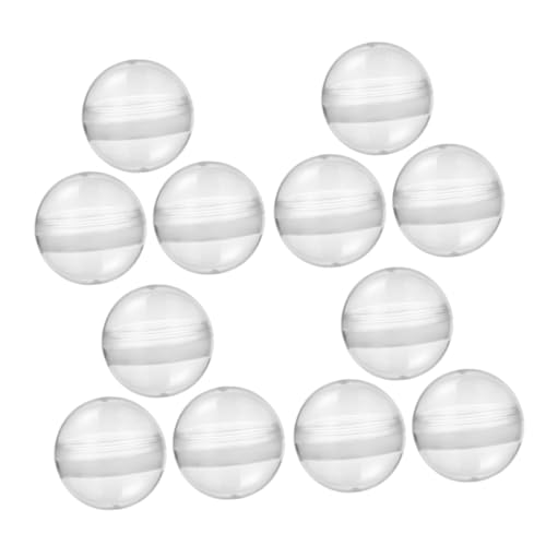 KICHOUSE 50 Stück Transparente Kunststoffkapseln zum Befüllen Runde Spielzeugkugeln für Kaugummiautomaten Party Deko Aufbewahrung und Geschenkverpackung Leicht zu Öffnen und von KICHOUSE
