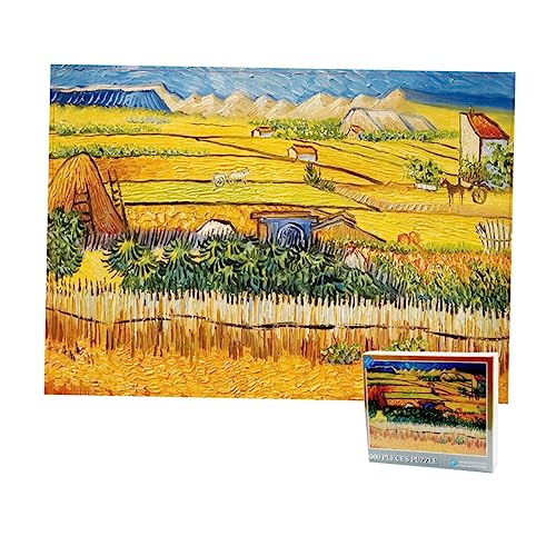 KICHOUSE 500 Stück Puzzle Für Erwachsene Große Puzzles Für Erwachsene Lehrreich Kinderpuzzle Rätsel Für Erwachsene Farben Alter Kleinkind-Puzzle Bildungsspielzeug Papierpuzzle Yellow von KICHOUSE