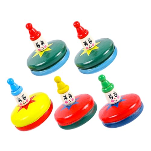KICHOUSE 5stücke Teiliges Bunter Holz-gyroskope Für Junge Mädchen Handbetriebene Spielzeuge Mit Cartoon-Design Für Geburtstagsfeiern Und Kreative Spielstunden KICHOUSE 5stücke Teiliges Bunter Holz-gyroskope Für Junge Mädchen Handbetriebene Spielzeuge Mit Cartoon-Design Für Geburtstagsfeiern Und Kreative Spielstunden von KICHOUSE