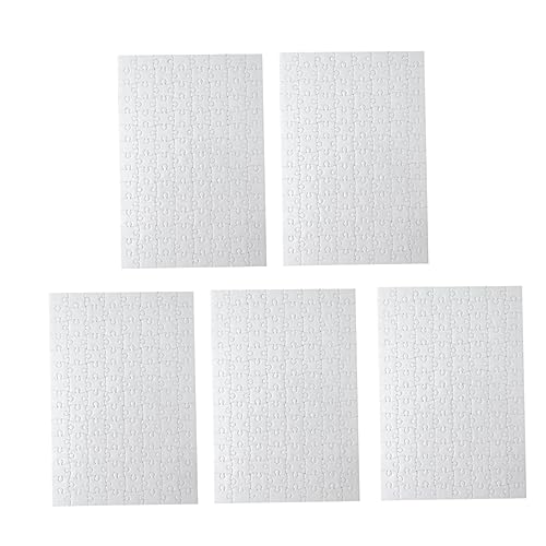 KICHOUSE 5Stücke Leeres Papierrätsel Zum DIY Puzzle Zum Kreativen Gestalten Für Erwachsene Teile Pro Puzzle Für Kreative Bastelprojekte von KICHOUSE
